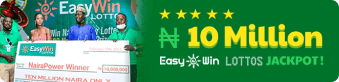 Naira Power Winner,the winner of the first ever ₦10 Million Easywin lotto jackpot