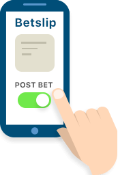 Toggle the post bet button.